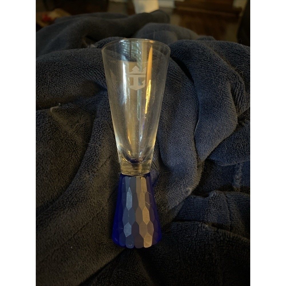 Royal Caribbean Collectible Cordial Shot Glass Blue Base